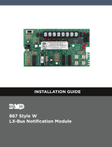 Digital Monitoring Products867 Style W LX-BUS Notification Module