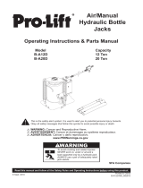 Pro-Lift B-A20D Owner's manual