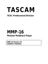 Tascam MMP-16 Owner's manual