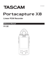 Tascam Portacapture X8 Reference guide