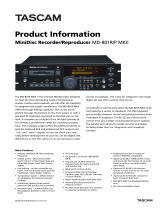 Tascam MD-801MKII Product information