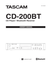 Tascam CD-200BT Owner's manual