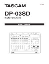 Tascam DP-03sd Owner's manual