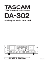 Tascam DA-302 User manual