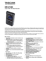 Tascam DR-V1HD Product information
