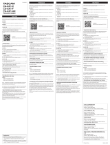 Tascam CA-XLR2d Owner's manual