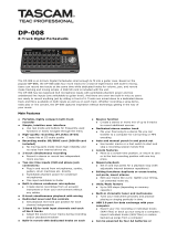 Tascam DP-008 Product information