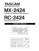 Tascam MX-2424 Owner's manual