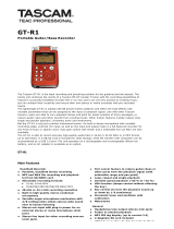 Tascam GT-R1 Product information