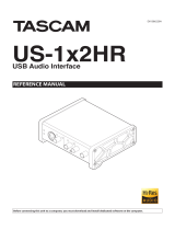 Tascam US-1x2HR Reference guide