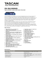 Tascam DV-RA1000HD Product information