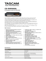 Tascam CD-RW900SL Product information