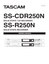 Tascam SS-R250N Owner's manual