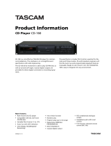 Tascam CD-160 Product information