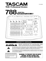 Tascam 788 User manual
