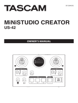 Tascam MINISTUDIO CREATOR US-42 Owner's manual