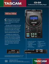 Tascam CD-X1500 Product information