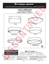 Lithonia Lighting Autry LED Fabric Square Installation guide