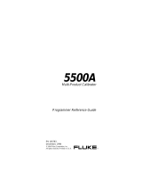 Fluke Calibration 5500A Reference guide