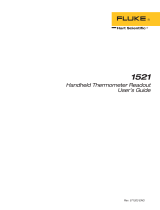 Fluke Calibration 1521 User manual