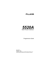 Fluke Calibration 5520A Programmer's Manual