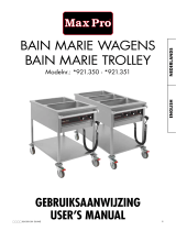 MaxPro 921.350 BAIN MARIE Trolley User manual