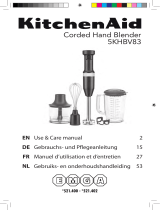 KitchenAid 5KHBV83 Corded Hand Blender User manual