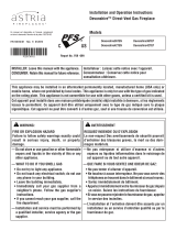 Astria Fireplaces Devonshire Operating instructions
