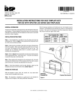 Astria Fireplaces LSS3540 Instruction Sheet