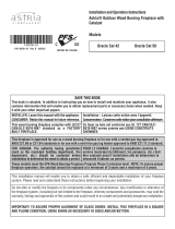 Astria Fireplaces Oracle Operating instructions