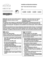 Astria Fireplaces Altair-OLD Operating instructions