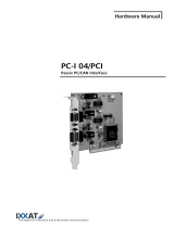 IXXAT PC-I04/PCI [1.01.0056.xxxxx] Owner's manual