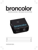 Broncolor DMX adapter box Operating instructions