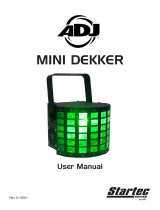 ADJ Mini Dekker High Quality Affordable Intelligent Fixture User manual