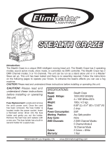 Eliminator Lighting Stealth Craze User manual