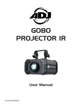 ADJ GOB314 Gobo Projector IR Projection Lighting Effect Projector User manual
