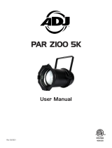ADJ PAR Z100 3K User manual