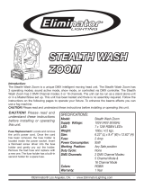 Eliminator Lighting Stealth Wash Zoom User manual