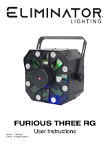 Eliminator Lighting FUR128 Furious Three RG Eliminator Lighting Projector User manual