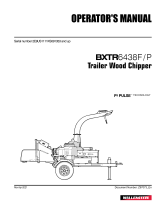 Wallenstein BXTR6438P Wood Chipper User manual