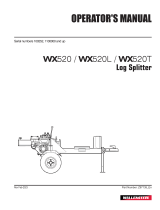 Wallenstein WX520 log splitter User manual
