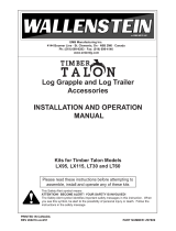 Wallenstein Installation and Operation Timber Talon Kits User manual