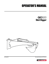 Wallenstein QC620 Skid Digger User manual