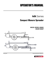 Wallenstein MX Series Manure Spreader User manual