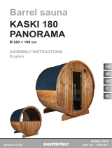 Sentiotec Barrel sauna Kaski 180 Panorama User manual