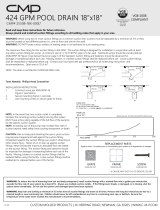 CMP 25508-180-000 18″ Square Main Drain Operating instructions