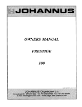 Johannus Prestige 100 User manual