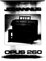 Johannus Opus 260 User manual