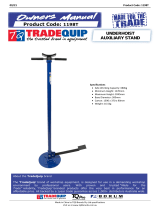 TradeQuip Professional 1198T Under Hoist Auxiliary Stand Owner's manual