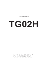 CUSTOM TG02H User manual